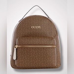 GUESS Backpack Elmore Signature Print Cocoa